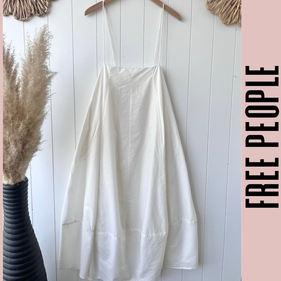 Free People dress midi cotton xs oversized - Picture 3 of 5